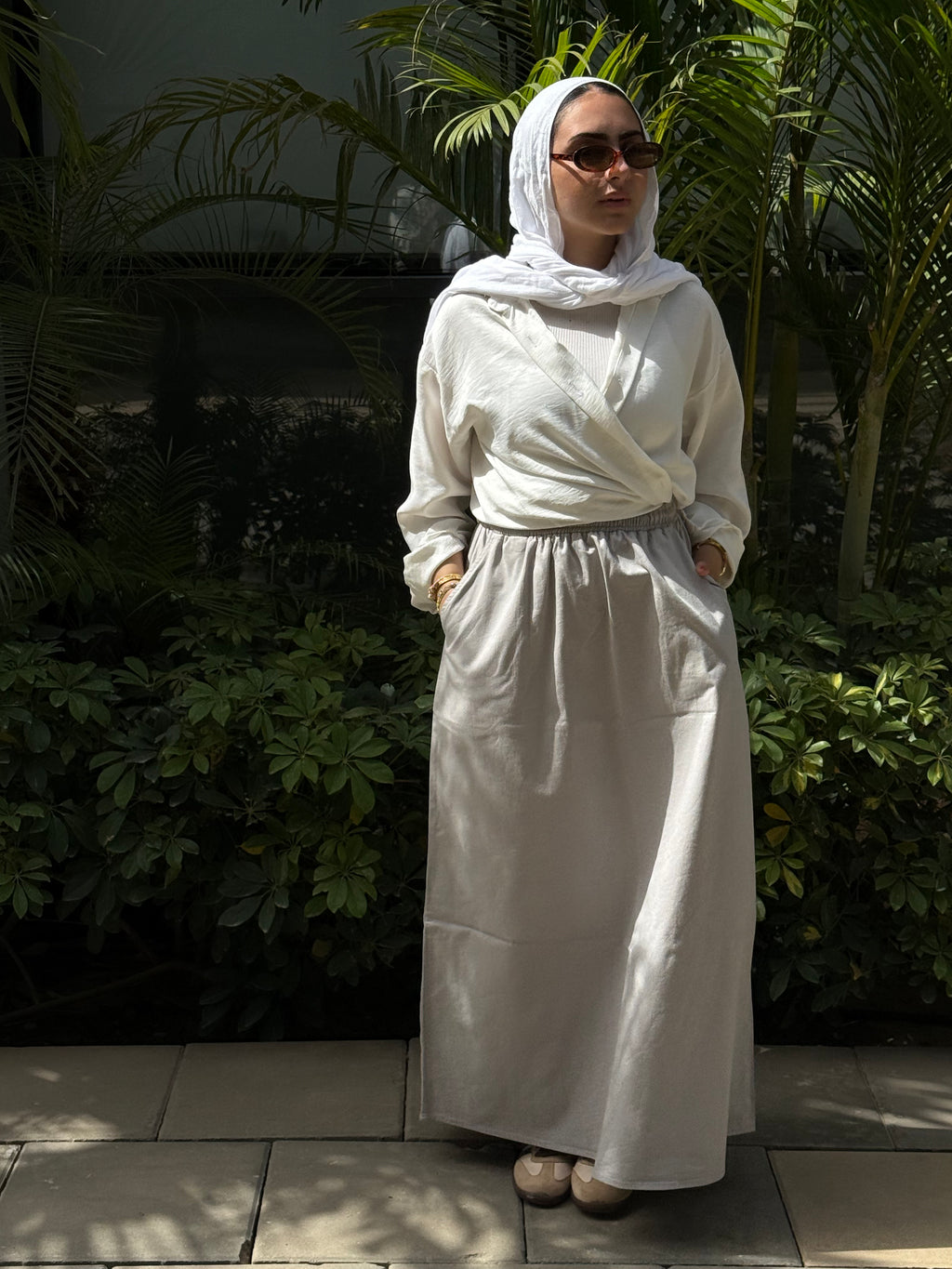 Gabardine skirt