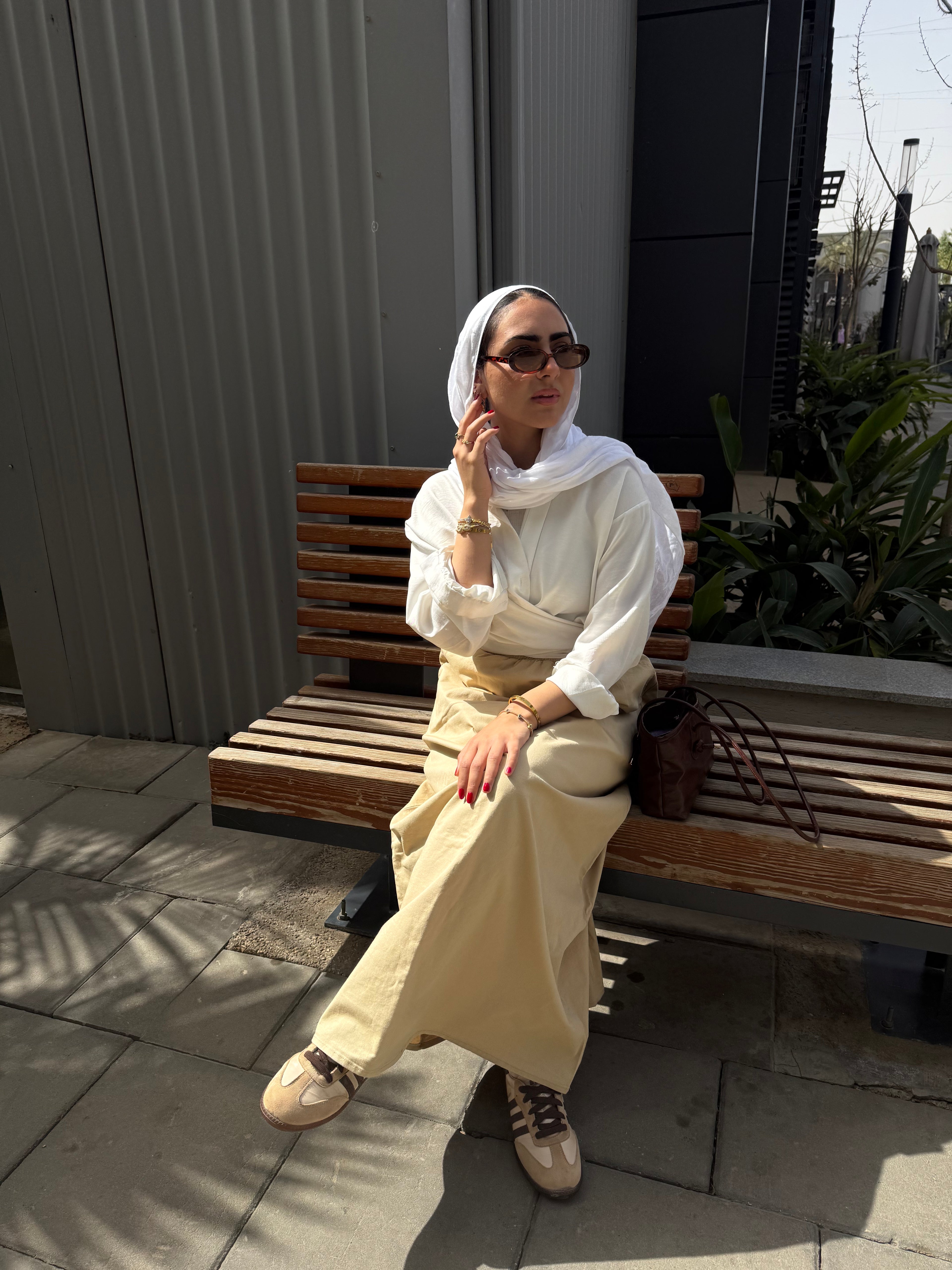 Gabardine skirt