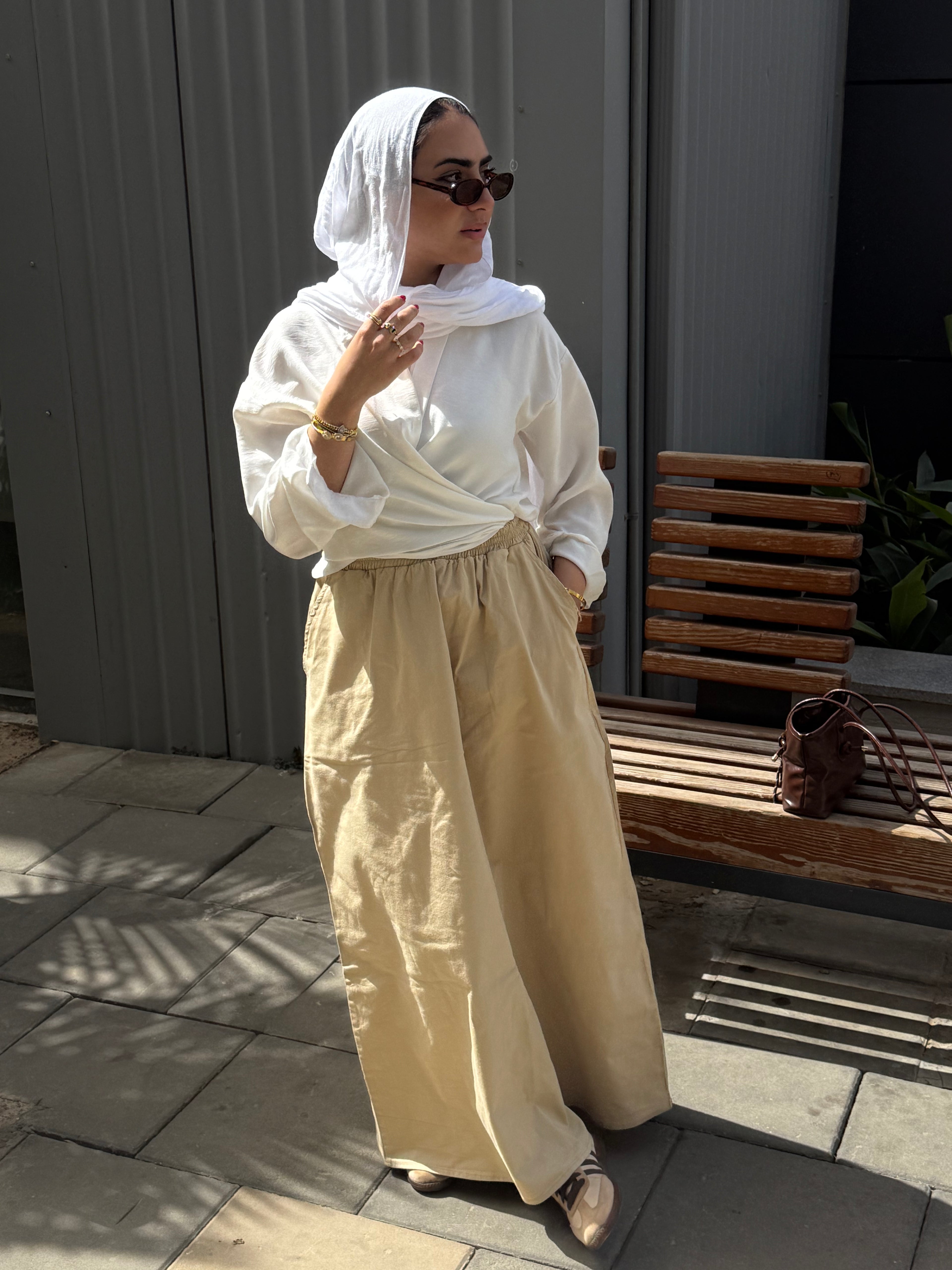 Gabardine skirt